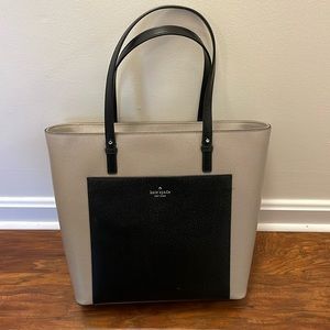 Kate Spade tote taupe/black